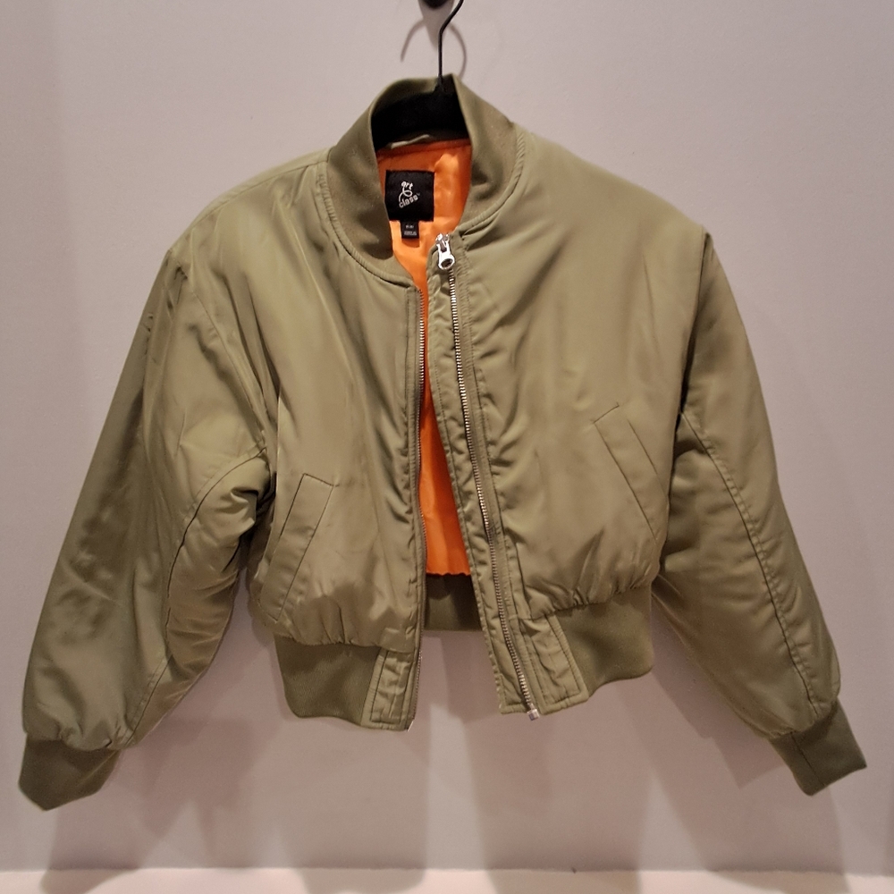 art class Green and Orange Bomber Jacket